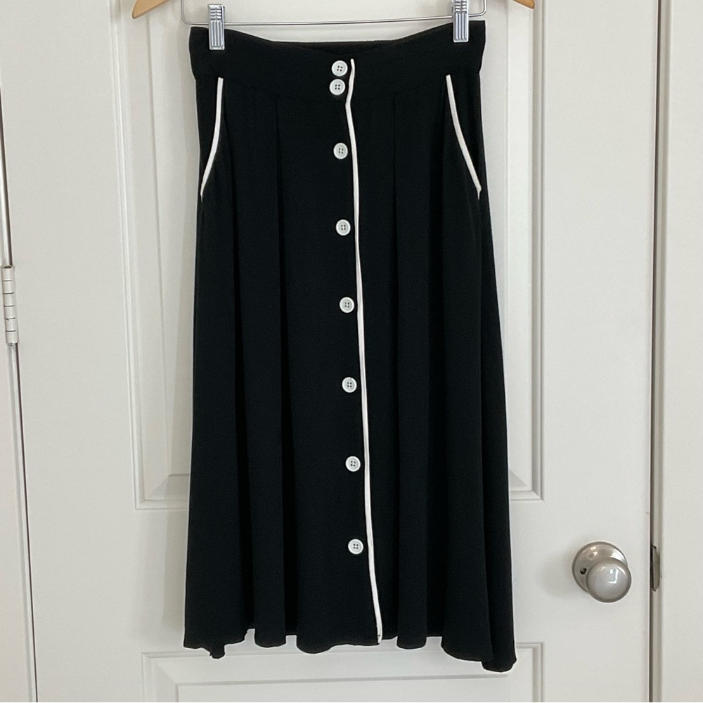 ModCloth Intelligent Involvement Button Front Skirt S - Picture 8 of 14